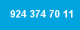 924 374 70 11 924 374 70 11